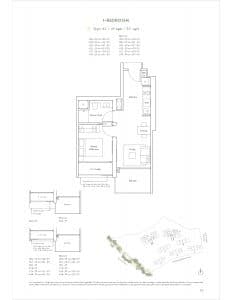 Avenue South Residence Floor Plan 1 Bedroom
